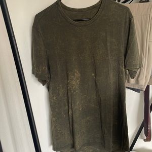 Green Tie dye Lululemon Mens shirt